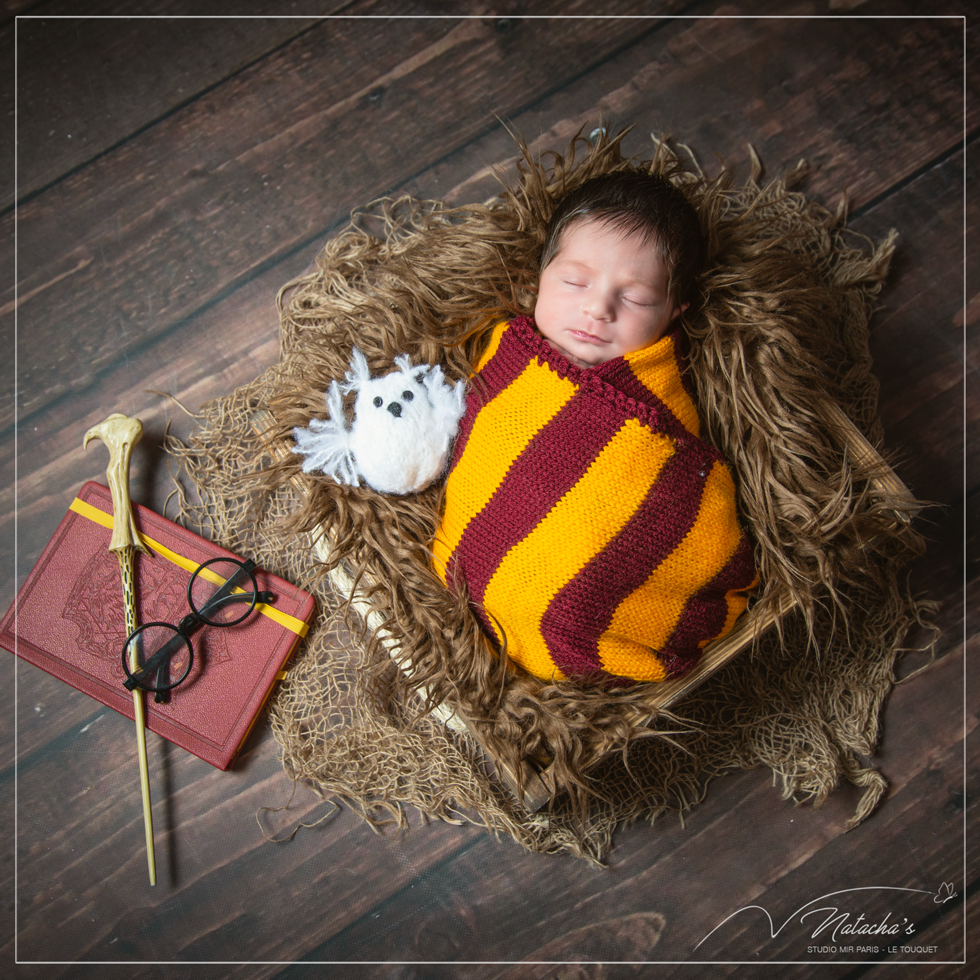Photographe nouveau-né thème Harry Potter - 94 - Studio photo Mir Baby -  Photo de grossesse et nouveau-né