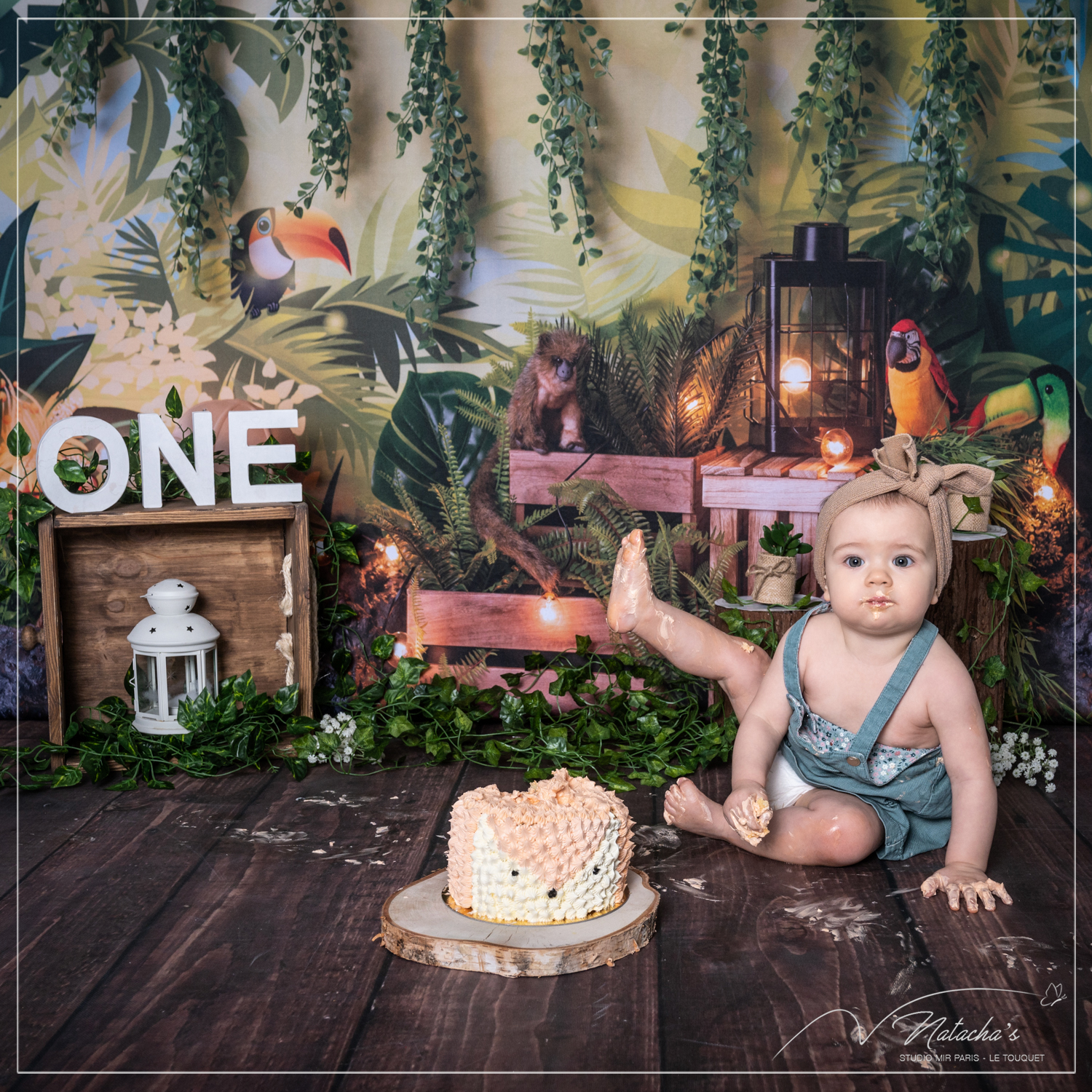 Séance photo anniversaire thème jungle - Studio photo Mir Baby - Photo de  grossesse et nouveau-né